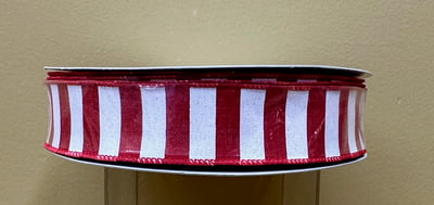 Red Stripe Ribbon - 1.5" x 50 Yards