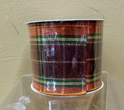 Fall Plaid Ribbon - 2.5" x 5 Yards