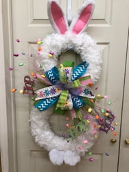 Bunny Ears and Feet Pattern For Large Grapevine & Boa Wreath Bunny