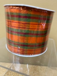 Fall Plaid Ribbon - 2.5" x 5 Yards
